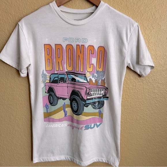 Ford Tops - Ford Bronco Crewneck Graphic Short Sleeve Tee